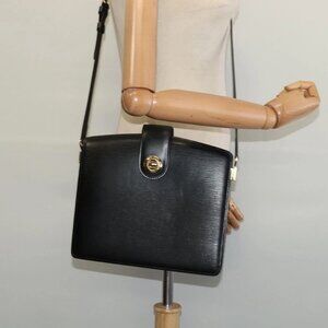 LOUIS VUITTON Epi Capuchin Shoulder Bag Black M52342 LV Auth 134584